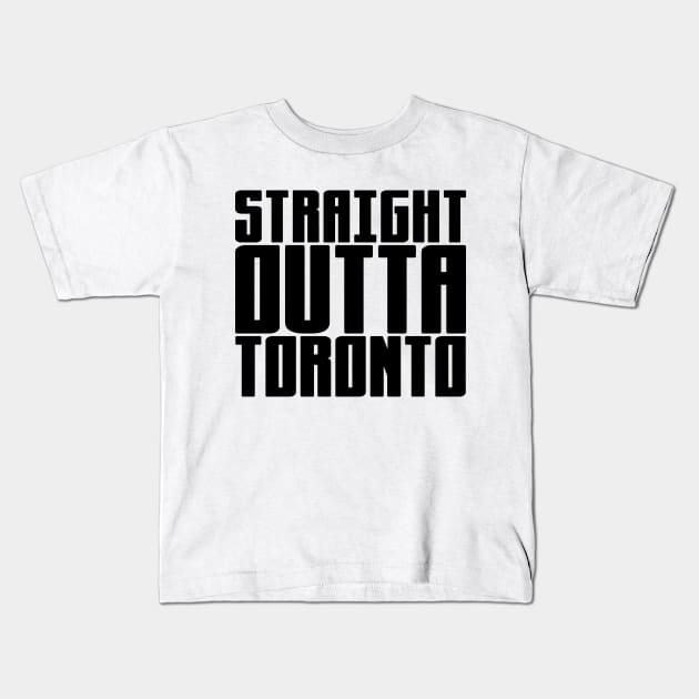 Straight Outta Toronto Kids T-Shirt by colorsplash